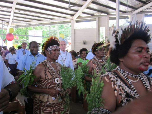 Procession enters church